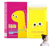 Stick di cera per capelli e gel per lo styling per bambini: design 2 in 1 con pettine integrato, formula a base vegetale, non grasso, controllo dell'effetto crespo, facile da usare e lavare, portatile