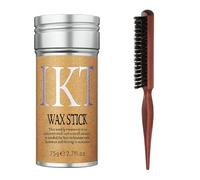 Stick di cera per capelli + pettine per capelli in setola di cinghiale, Combo di Stick di cera per capelli lunghi, spessi, ricci, ondulati, secchi o danneggiati