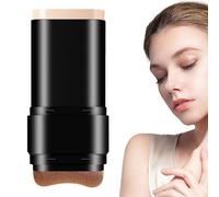 Stick Foundation, Moisturizing Foundation Stick - Double Headed Full Coverage Concealer for Women and Girls, Easy-To-Blend Creamy Makeup Foundation for a Natural Finish