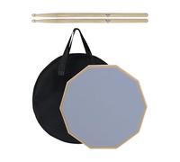Stick Mat for - 12" Noise Reduction Drum Mute Pads with Accessories, Bag and Routine Sound Control | Perfect Home, Studio, Classroom, Appartamento, Travel-Friendly Silent Drumming Outdoor