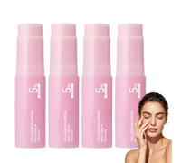 Stick multi-balsamo rosa al collagene, balsamo multi-stick per il viso con collagene, leviga istantaneamente le rughe, volumizzante, rimpolpante, idratante e rassodante per viso, occhi. (4PCS)