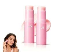 Stick Multi-Balsamo Volumizzante al Collagene Rosa, Balsamo Viso Coreano Idratante, Stick al Collagene Rimpolpante per Contorno Occhi, Collo, Fronte, Linee del Sorriso e Labbra(2pc)