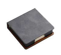 Stick Note Pad Titolare In Pelle Nome Titolare Del Titolare Sticky Notes Dispenser per Caso con un Coperchio Ufficio Scuola Supp