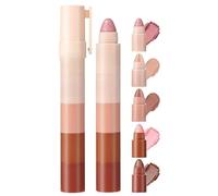Stick Ombretto Glitter Impermeabile a Lunga Durata - Penna Trucco Occhi con Texture Cremosa e Setosa per un'Applicazione Senza Sforzo e una Tenuta Affidabile Senza Sbavature (#A)