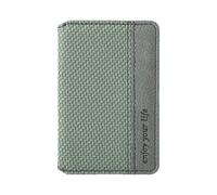 Stick On Carte Holder - Portafoglio telefonico magnetico, tasca per carte in pelle PU impermeabile | Porta carta di credito adesivo Secure SIMP SLIM per smartphone Back Cash Coin Card Pouche compatib