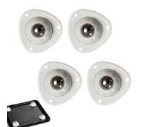 Stick On Caster Wheels | 4x Pulley Castors Appliance Slider | 1.26x1.26x0.51 Inches Caster Wheels Countertop Appliance Rollers With 360 Degree Rotation For Trash Cans Storage Boxes Small Furniture