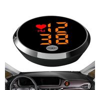 Stick On Clock - Car Dashboard Digital Clock | Mini sticck-on LED Time Display Watch | Motorcycle Bike Timer For Car, Bike, Truck, Motorcycle, Scooter Dashboard, Vehicle Accessories, Timepiece