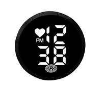 Stick on Clock for Car Dashboard - Adhesive Digital Time Display Watch | Small LED Dashboard Clock for Bike Truck Motorcycle Air Vent | Automotive Accessories Clocks for Car Interior Boats Vehicles