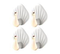 Stick On Hooks - 4 Pieces Waterproof Funny Decorative Hanger | -shaped Decorative Hooks, No-drill, Self-adhesive Wall Hooks, 4-pack, 2.5kg Load Capacity, Waterproof And Moisture