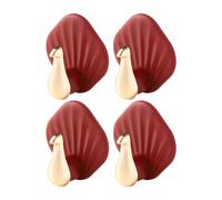 Stick On Hooks - 4 Pieces Waterproof Funny Decorative Hanger | -shaped Decorative Hooks, No-drill, Self-adhesive Wall Hooks, 4-pack, 2.5kg Load Capacity, Waterproof And Moisture