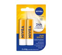 Stick per balsamo per le labbra Nivea Sun Caring con pacchetto Duo SPF 30 (2 x 4,8 g) (importato dal Canada)