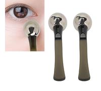 Stick Per Crema Per Gli Occhi, 2 Pezzi Applicatore Per Crema Per Gli Occhi in Lega di Zinco Massaggiatore Per Palline Per Crema Scoop Applicatore Per La Cura degli Occhi Bacchetta Per Donne