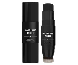 Stick per il ritocco dei capelli - Combuscolo a doppia punta del colore, correttore radice a prova di sudore | Applicatore di nascondiglio grigio temporaneo per donne uomini stilisti truccatori che to