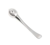 Stick per Occhi in Lega di Zinco Argento per Crema e Massaggio | 'estremità a Cucchiaio per Prelievo Crema, L'altra per Massaggio Occhi, Superficie Liscia, Portatile