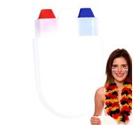 Stick per pittura per viso e corpo, Stick per pittura per il viso | per occhi impermeabile e resistente al sudore di lunga durata per lo sport,Pittura a olio Rainbow Fan Festival a 3 colori per