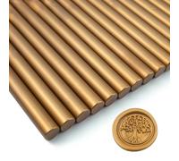 Stick per sigillo di cera,Tomgenrine 15 pezzi Pistola di colla Sigillo di cera bastoni, per lettera biglietti d'auguri vino sigillare mestieri rendendo inviti di nozze e di partito(Brown）