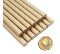 Stick per sigillo di cera, Zifospy 15 pezzi Pistola a colla Bastoncini di sigillo di cera per ceralacca, Bastoncini di ceralacca per partecipazioni di nozze, biglietti, buste (Brown)