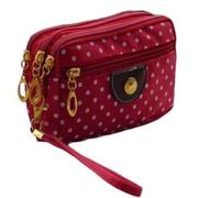 Stick Phone Wallet On White Messenger Zipper Bag (vino, taglia unica)