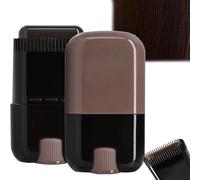 Stick portatile 2 in 1 per il ritocco del colore dei capelli con pettine, correttore per radici impermeabile e resistente al sudore, sicuro e comodo per tutti i tipi di capelli. (Marrone nero)