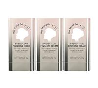 Stick portatile per rifinitura capelli - Gel-cera per lo styling (3Pcs) | Controllo dei capelli ribelli e dell'effetto crespo, pettine integrato, stick di cera per capelli da donna formula non grassa