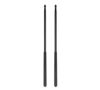 Stick tamburo professionale Solid Power Boosting non slip in lega di alluminio in lega 5a tamburo per esibizioni e allenamenti quotidiani 1 coppia (Nero)