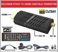 Dongle EDISION NANO T265+ Decoder DVB-T2 HD Full HD DVB-T2, H265 HEVC