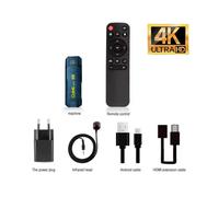 STICK TV TELECOMANDO SMART TV ANDROID MINI BOX 4K ULTRA HD 8GB 128GB Q96 SD