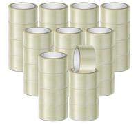 Stick Well Rotolo di nastro trasparente per imballaggi, 48 mm x 66 m, resistente, a basso rumore, adesivo sicuro e forte, per imballaggio, traslochi e stoccaggio a lungo termine (trasparente, 36