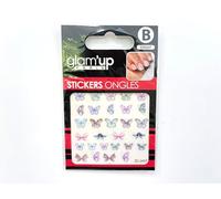 STICKER 3D FARFALLE ROSA E BLU