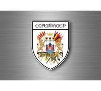 sticker adesivi adesivo stemma etichetta bandiera auto copenaghen danimarca