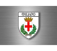 sticker adesivi adesivo stemma etichetta bandiera auto milano italia