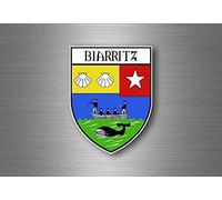sticker adesivi adesivo stemma etichetta bandiera francia citta auto biarritz