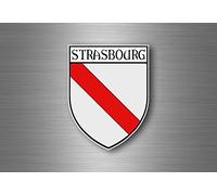 sticker adesivi adesivo stemma etichetta bandiera francia citta auto strasburgo