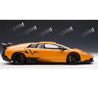 Sticker Adesivi Lamborghini Murcielago Diablo SV light carbon bumper graphics