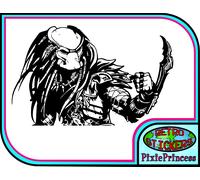 Sticker Adesivo Auto Predator AVP Vs Alien O, Poster Parete Vinile