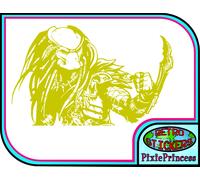 Sticker Adesivo Auto Predator AVP Vs Alien O, Poster Parete Vinile