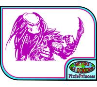 Sticker Adesivo Auto Predator AVP Vs Alien O, Poster Parete Vinile