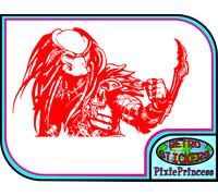 Sticker Adesivo Auto Predator AVP Vs Alien O, Poster Parete Vinile