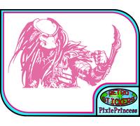 Sticker Adesivo Auto Predator AVP Vs Alien O, Poster Parete Vinile
