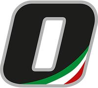 Sticker Adesivo Numero Gara Italia Rally Motocross Altezza 5CM