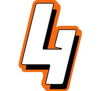 Sticker Adesivo Numero Gara Rally Motocross Altezza 15CM