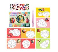 Sticker Art Puzzle Set - Numbered DIY 3D Craft | Fun Learning Sticker Book for Children with Educational Play, Travel Entertainment, Home School Activity, Airplane, Car, Holiday, Birthday Gift Ideas