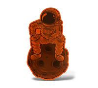 Sticker ASTRONAUTA Adesivo Decal Laptop Auto Moto Casco NASA Spazio Space Wall