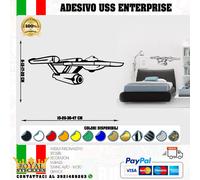 Sticker Astronave star trek USS Enterprise murales tuning auto casa NETFLIX teen
