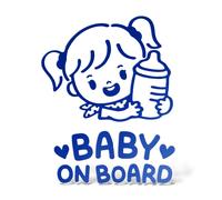 Sticker BAMBINA A BORDO BABY ON BOARD Adesivo Decal Vinile Auto Window Lunotto