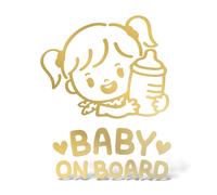 Sticker BAMBINA A BORDO BABY ON BOARD Adesivo Decal Vinile Auto Window Lunotto