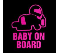 Sticker BAMBINO A BORDO BABY ON BOARD Adesivo Decal Vinile Auto Window Lunotto