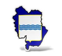 Sticker BASILICATA Adesivo Parete Souvenir Decal Murale Bandiera Stemma flag