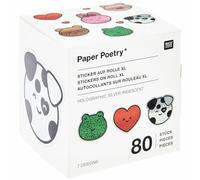 Sticker Chingu, Tiere FSC MIX, 80 Stk/Rolle, holografisch