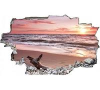 Sticker da muro - Adesivo Effetto 3D Stickers - Vacanza al mare - Carta da parati -Adesivi e murali da parete - Sticker decorativi - Decorazioni a parete cameretta 72x113cm
